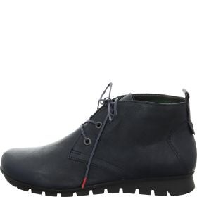 Think MENSCHA Woman Ankle boot - Material: Leather in Blue