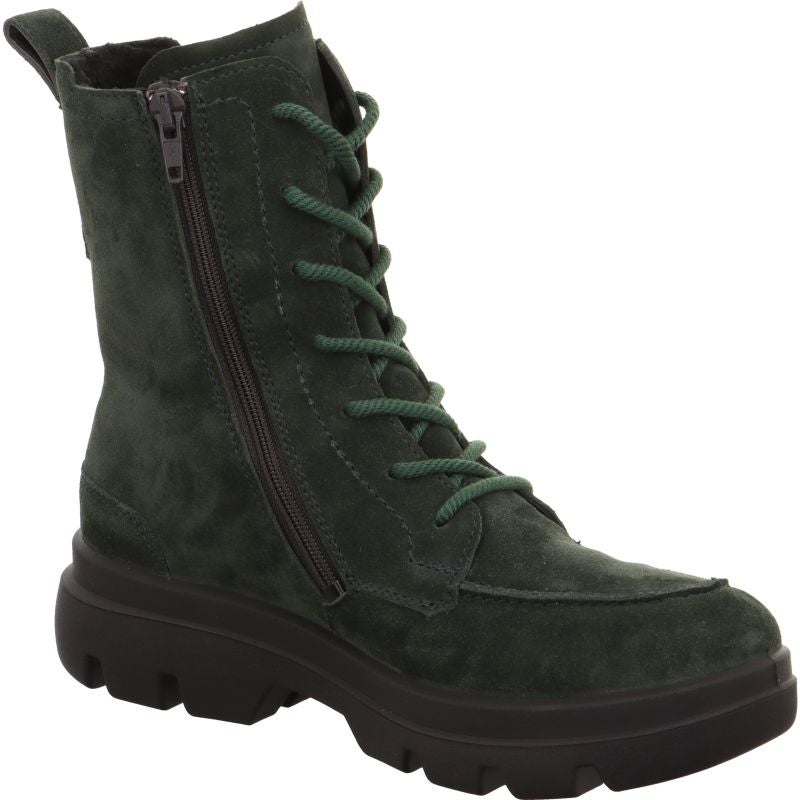 Legero ANGELINA Damen Schnürboots - Material: Leder in Grün