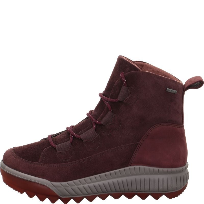 Legero TIRANO Damen Schnürboots - Material: Leder in Rot