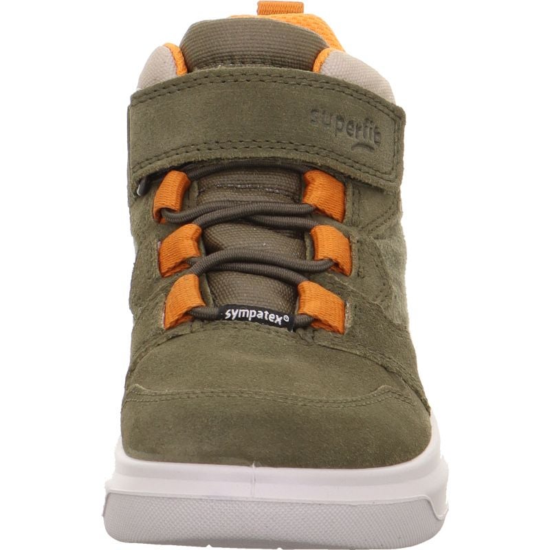 Superfit COSMO Boys Sneakers high - Material: Leather/Textil in Green