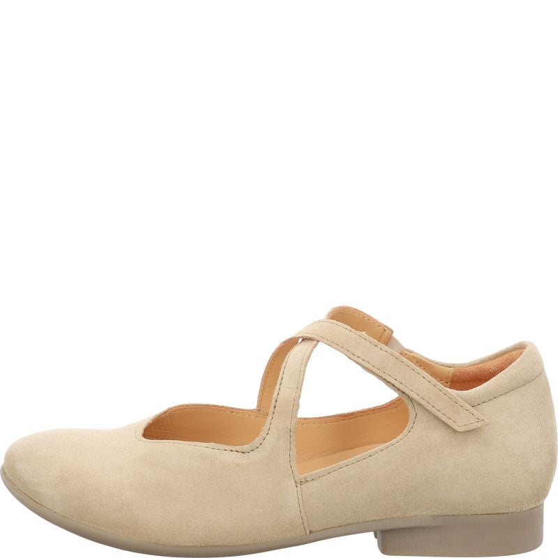 Think! GUAD2 Damen Ballerina - Material: Leder in Beige