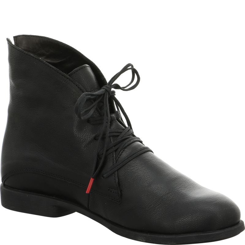 Think! AGRAT Damen Stiefelette - Material: Leder in Schwarz