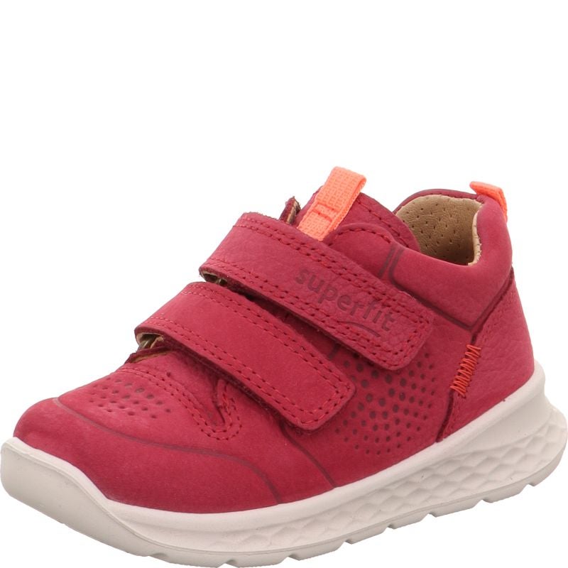 Superfit BREEZE Girls Sneakers high - Material: Leather in Red