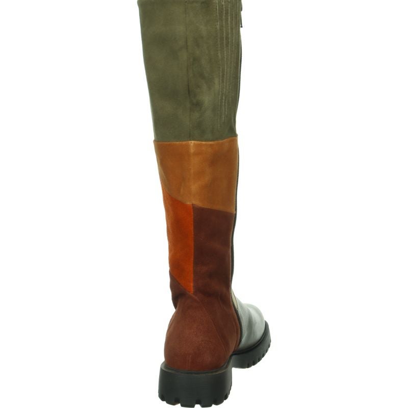 Think TRENTO Woman Boot - Material: Leather in Olive