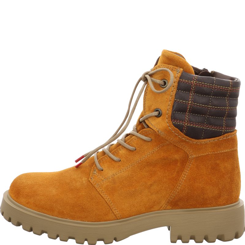 Think TRENTO Woman Ankle boot - Material: Leather in Yellow