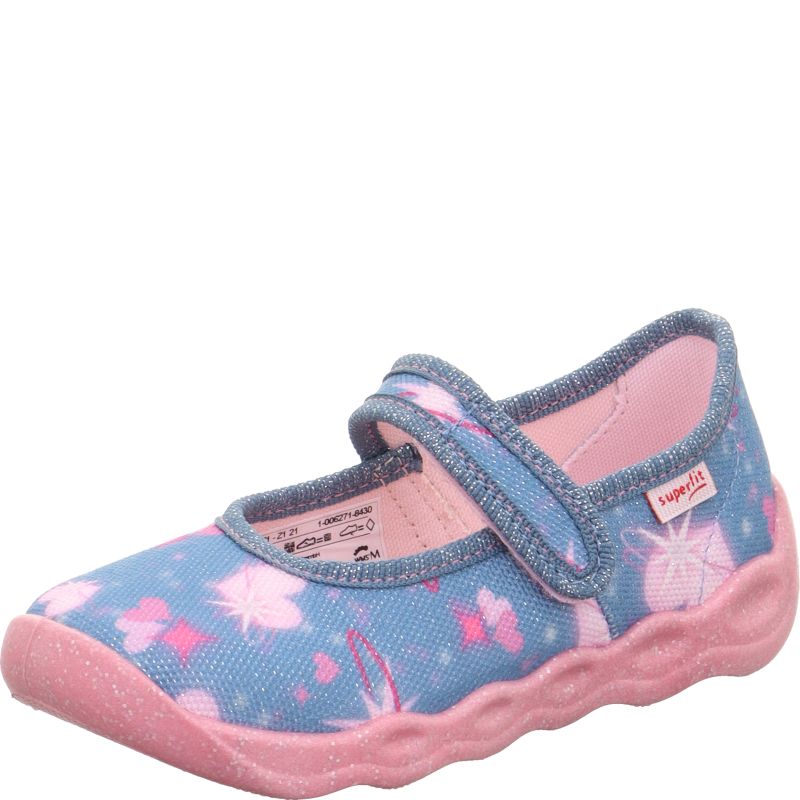 Superfit BUBBLE Girls Slipper - Material: Textile in Blue