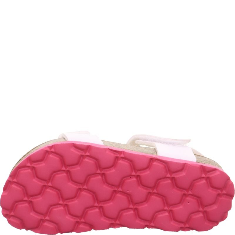 Superfit FUSSBETTPANTOFFEL Girls Sandal - Material: Sonstiges Material in White