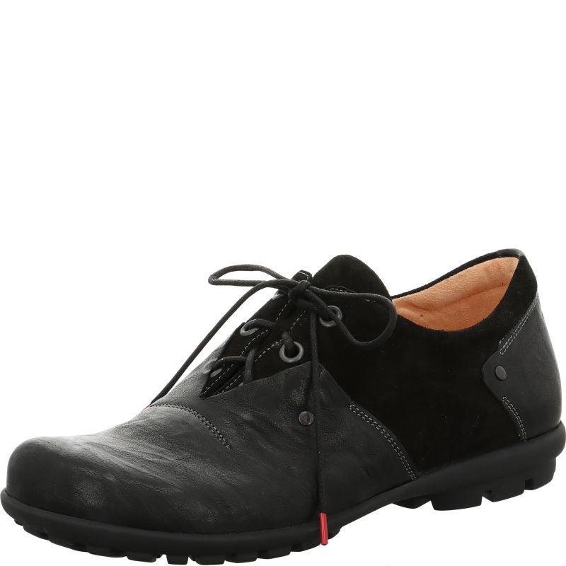 Think KONG HERREN Men Lace up shoe - Material: Leather in Black