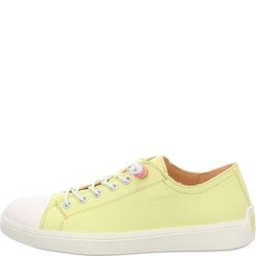 Think TURNA WOMEN Woman Sneakers low - Material: Leather in Yellow