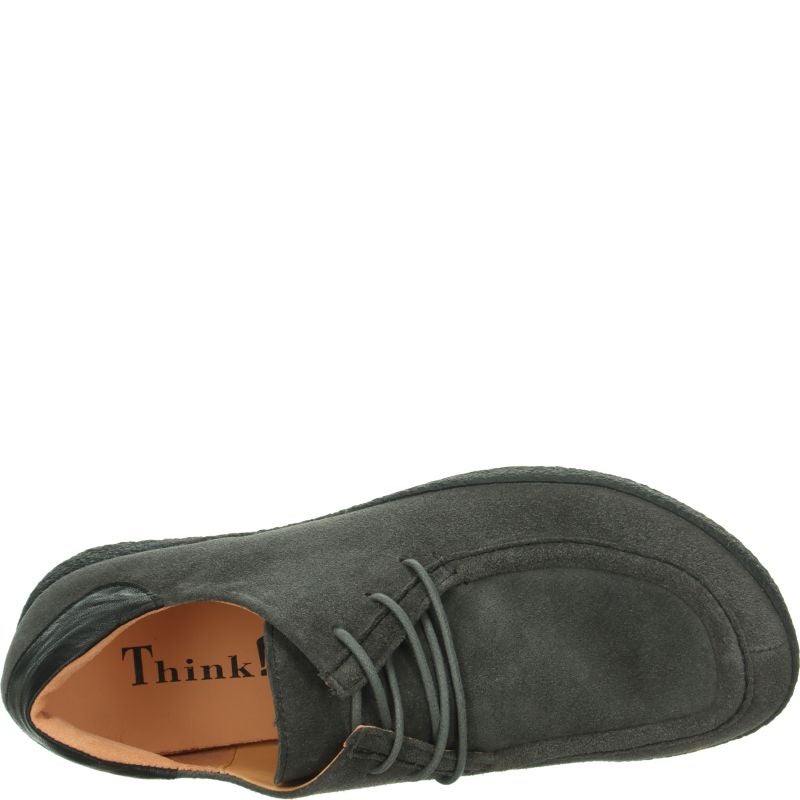 Think GEOAG Men Lace up shoe - Material: Leather in Grey