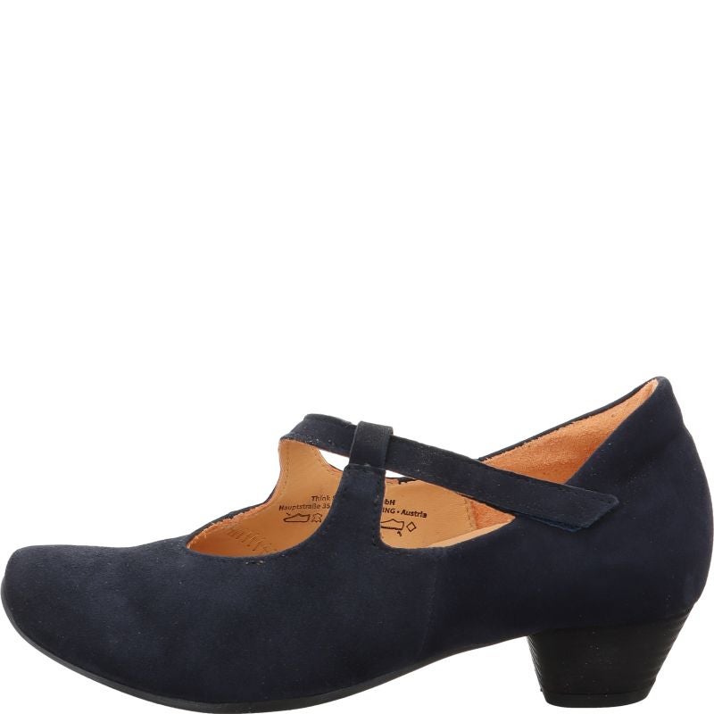 Think! AIDA Damen Pumps - Material: Leder in Blau
