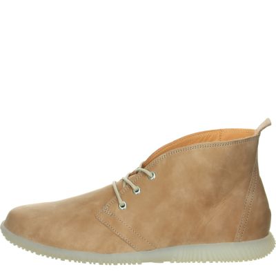 Think HAUKI HERREN Men Sneakers high - Material: Leather in Beige