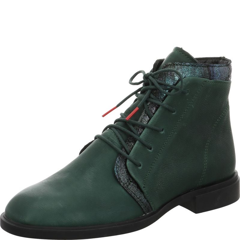 Think NINA Woman Ankle boot - Material: Leather in Green