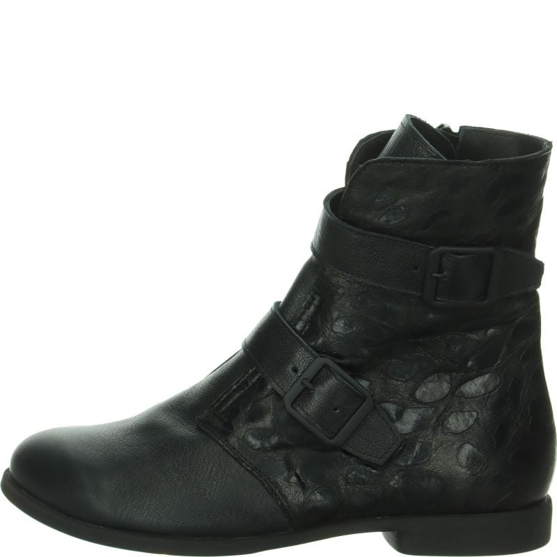 Think AGRAT Woman Ankle boot - Material: Leather in Black
