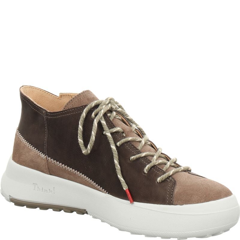 Think KUSABI Woman Sneakers low - Material: Leather in Grey