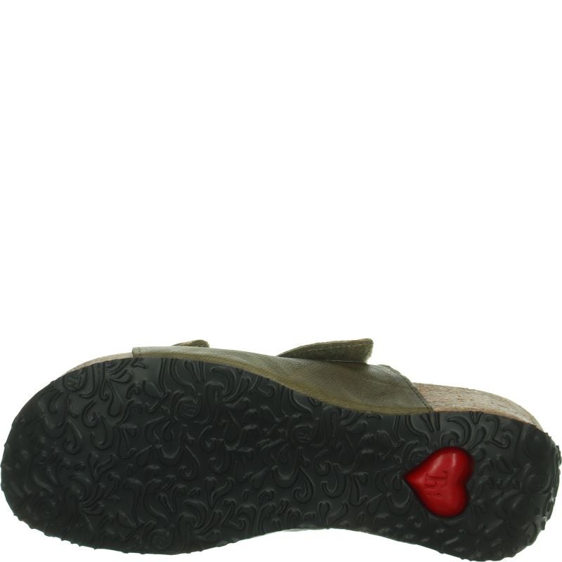 Think MIZZI DAMEN  - Material: Leather in Green