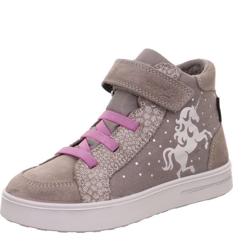 Superfit STELLA Sneaker high - Material: Leder/Textil in Grau