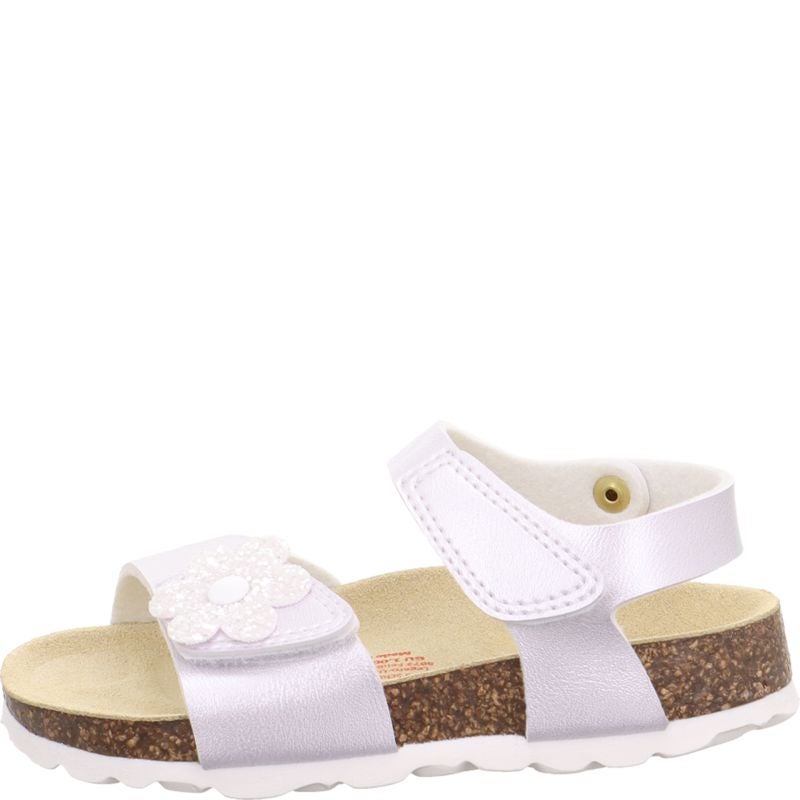 Superfit FUSSBETTPANTOFFEL Girls Sandal - Material: Sonstiges Material in White
