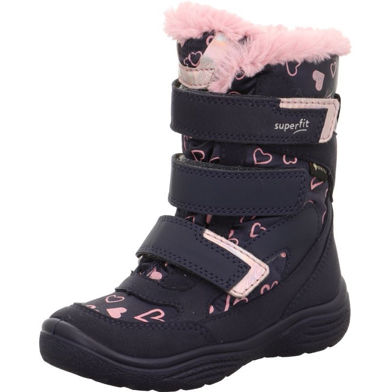 Superfit CRYSTAL Girls Boot - Material: Leder/Sonstiges Material/Texti in Blue