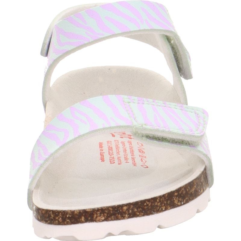 Superfit FUSSBETTPANTOFFEL Girls Sandal - Material: Sonstiges Material in Green