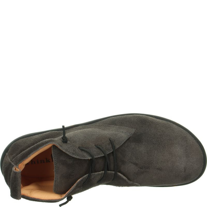 Think HAPPAT Sneakers high - Material: Leather in Grey
