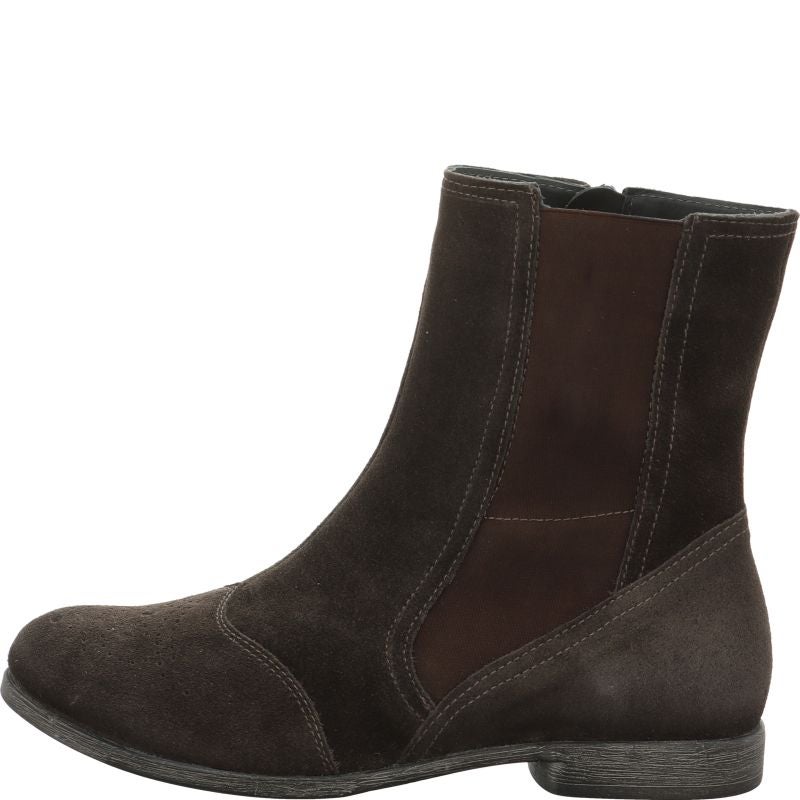 Think AGRAT Woman Ankle boot - Material: Leather in Grey