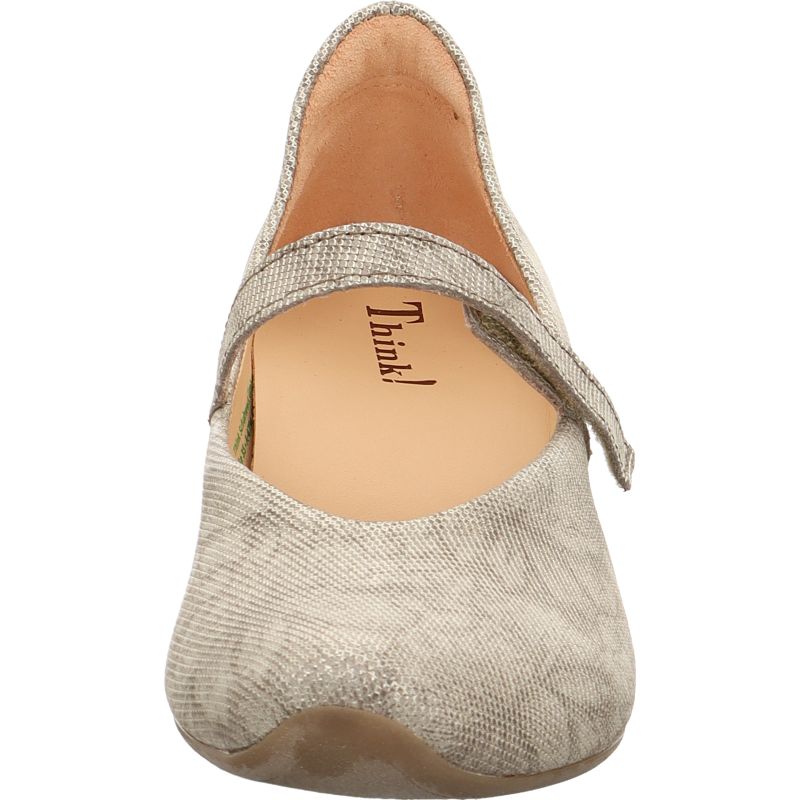 Think AIDA DAMEN Pumps - Material: Leather in Grey