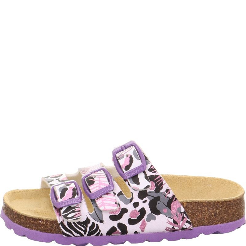 Superfit FUSSBETTPANTOFFEL Girls Slipper - Material: Sonstiges Material in White