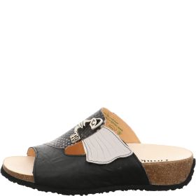 Think! MIZZI Damen Pantolette - Material: Leder in Schwarz