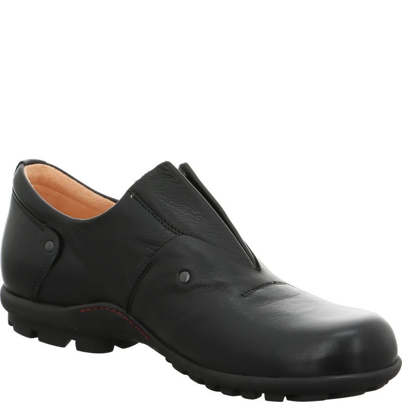Think KONG HERREN Men Slipper - Material: Leather in Black