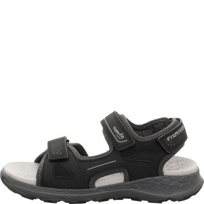 Superfit CRISS CROSS Unisex, Jungen Sandale - Material: Textil/Sonstiges Material in Schwarz