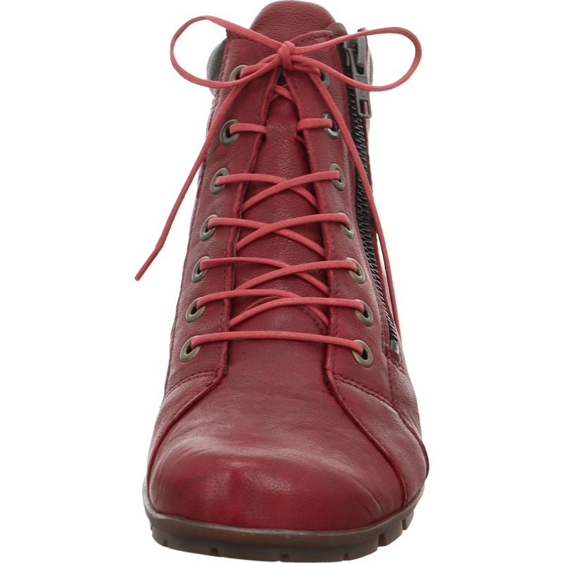Think! MENSCHA Damen Stiefelette - Material: Leder in Rot
