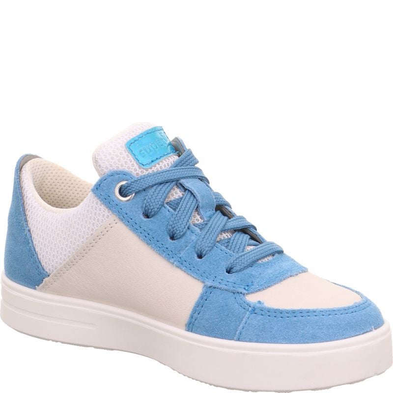 Superfit STELLA Mädchen Sneaker low - Material: Leder/Sonstiges Material/Textil in Blau