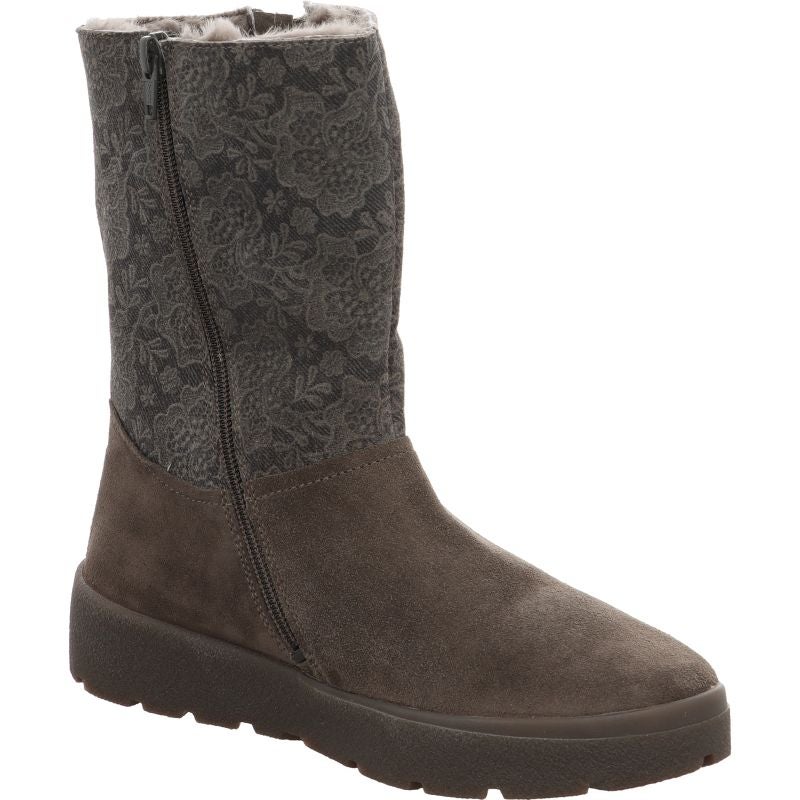 Think! CREPES Damen Stiefelette - Material: Leder in Grau