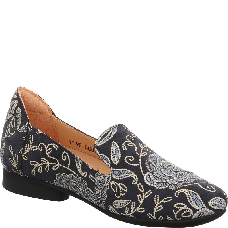 Think! GUAD2 Damen Slipper - Material: Leder in Blau