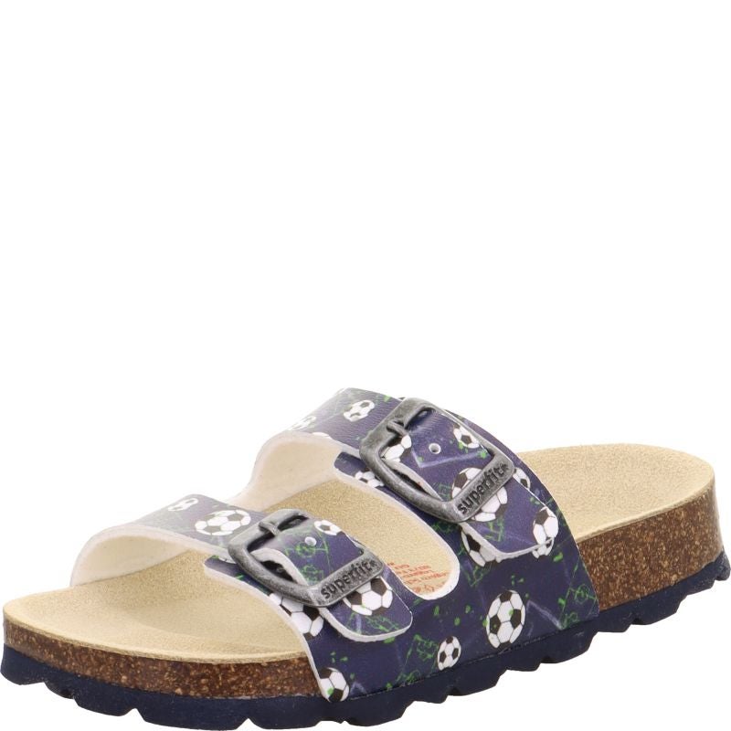 Superfit FUSSBETTPANTOFFEL Jungen Pantoffel - Material: Sonstiges Material in Blau