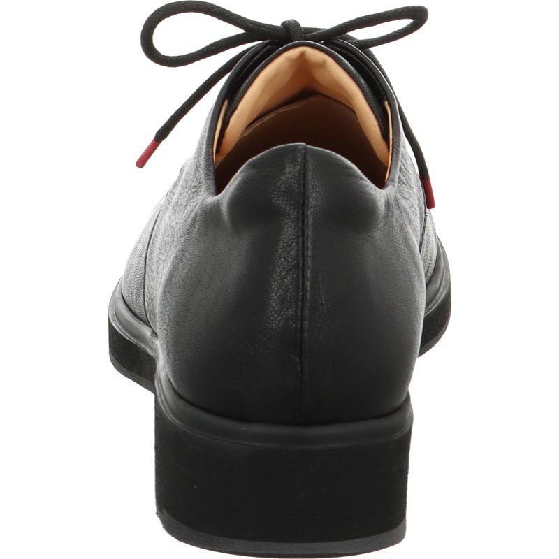 Think! COGITA Damen Schnürschuh - Material: Leder in Schwarz