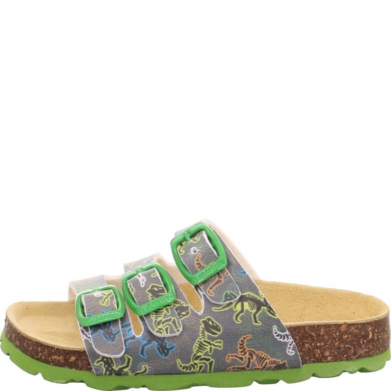 Superfit FUSSBETTPANTOFFEL Boys Slipper - Material: Sonstiges Material in Grey