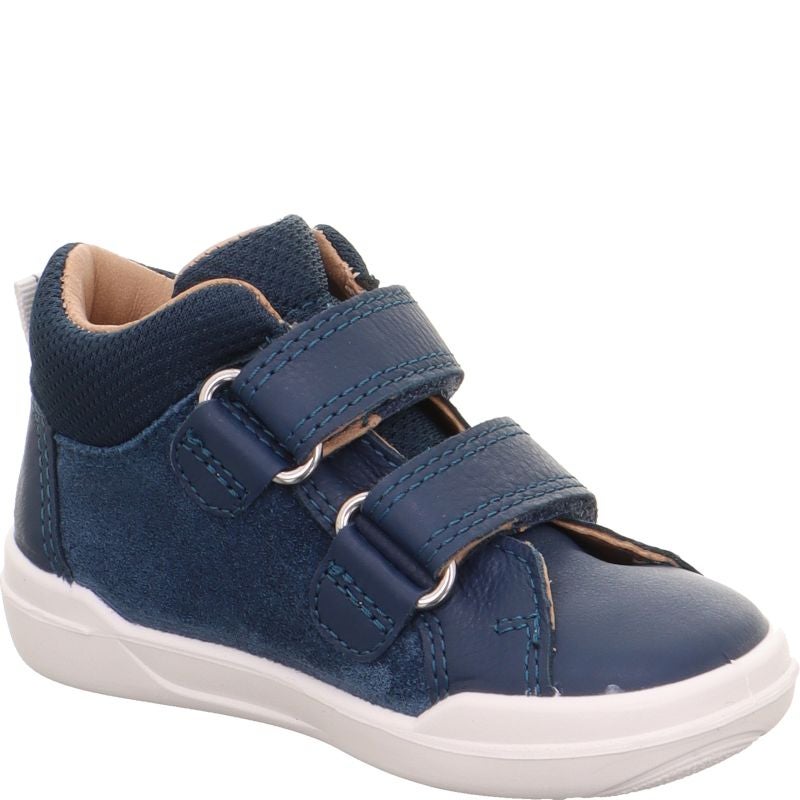 Superfit SUPERFREE Jungen Sneaker low - Material: Leder/Textil in Blau