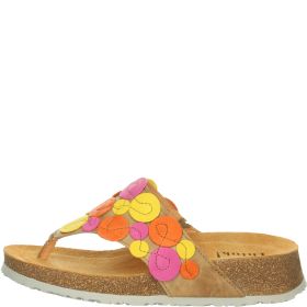 Think! KOAK Damen Pantolette - Material: Leder in Beige