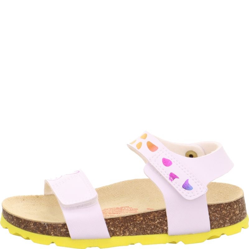 Superfit FUSSBETTPANTOFFEL Girls Sandal - Material: Sonstiges Material in White
