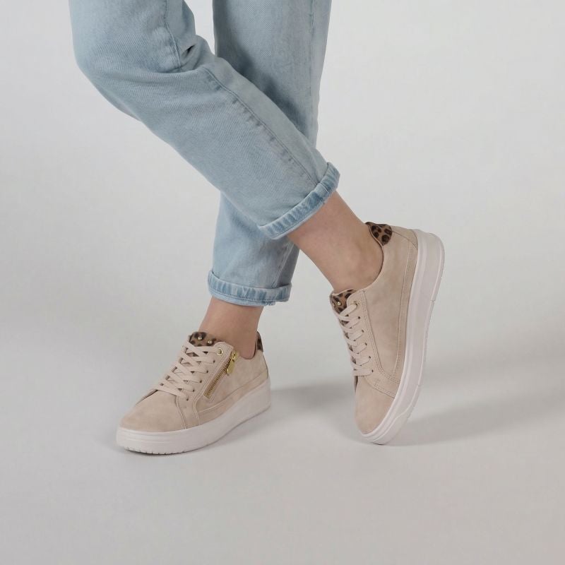 Legero REJOISE Woman Sneakers low - Material: Leather in Beige