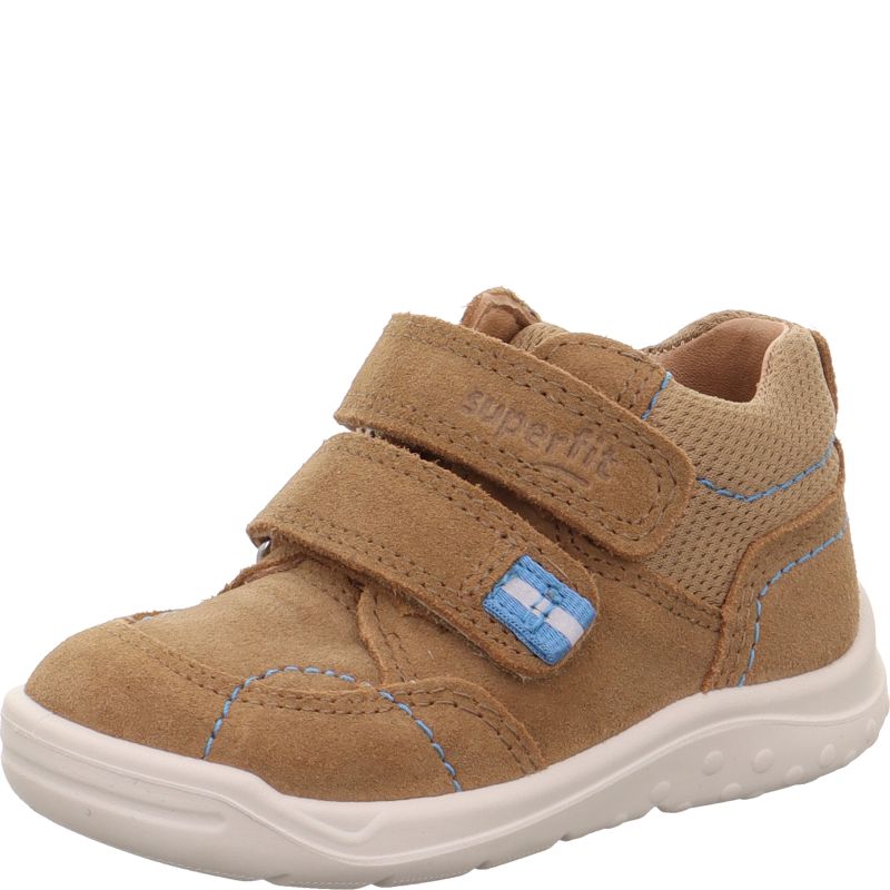 Superfit WHALEY Boys Sneakers high - Material: Leather/Textil in Brown