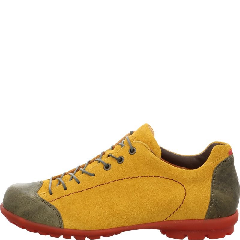Think KONG HERREN Lace up shoe - Material: Leather in Yellow