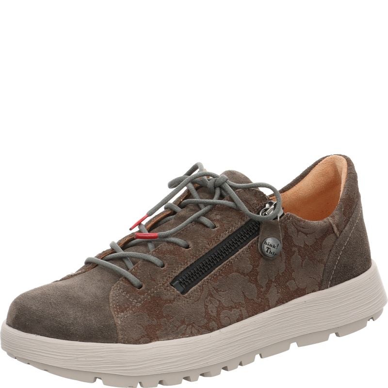 Think! COMODA Damen Schnürschuh - Material: Leder in Grau