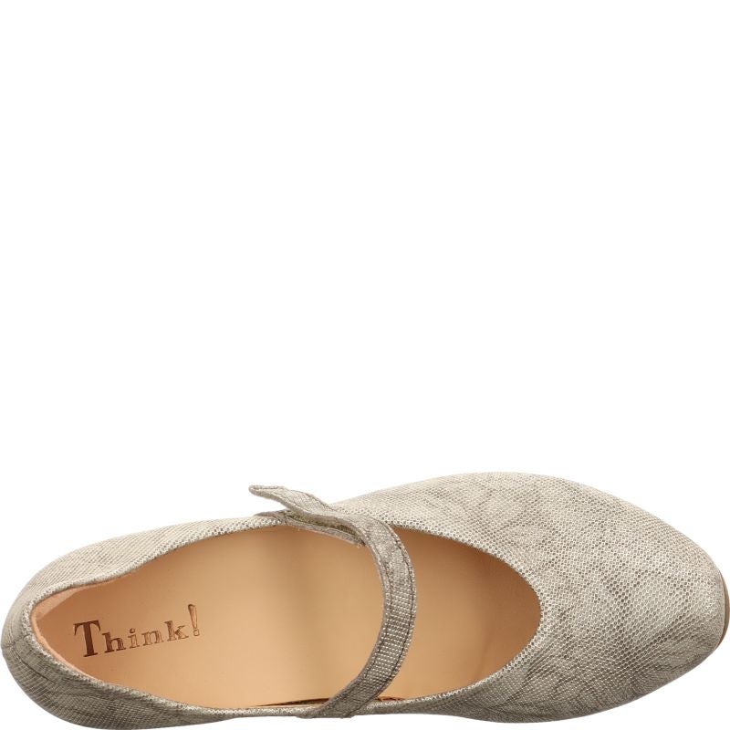 Think AIDA DAMEN Pumps - Material: Leather in Grey