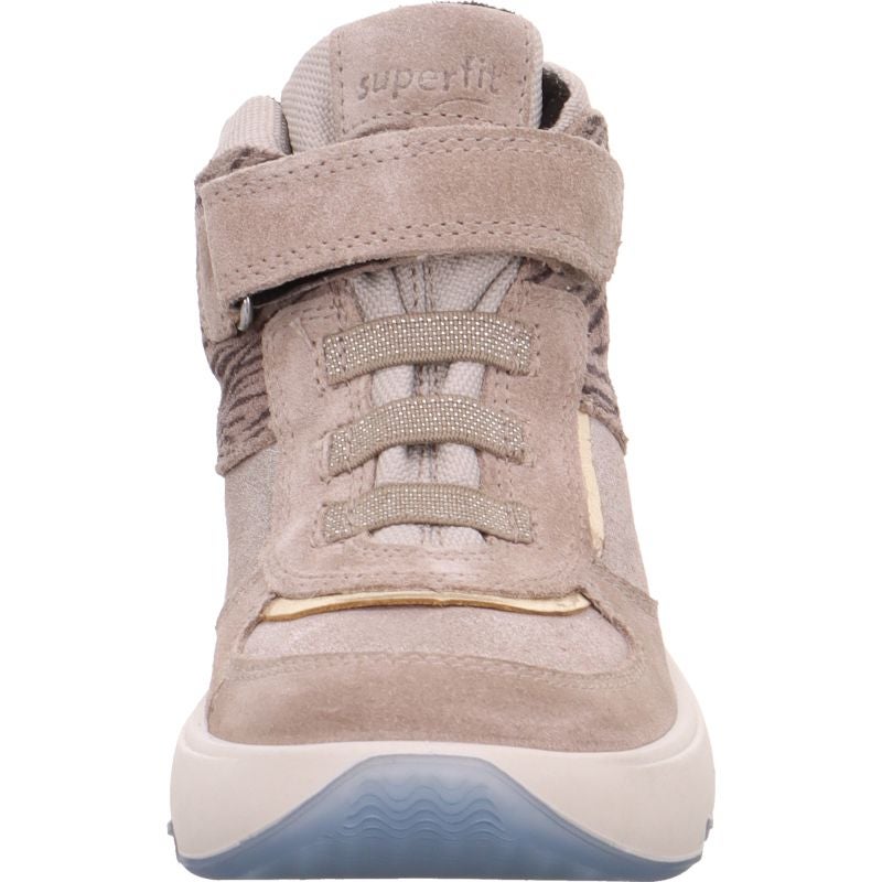 Superfit MELODY Girls Sneakers high - Material: Leder/Sonstiges Material/Texti in Beige