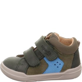 Superfit SUPERFREE Unisex | Jungen Sneaker high - Material: Leder/Textil in Grün