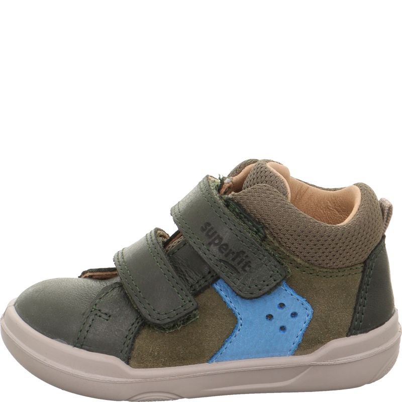 Superfit SUPERFREE Unisex | Jungen Sneaker high - Material: Leder/Textil in Grün