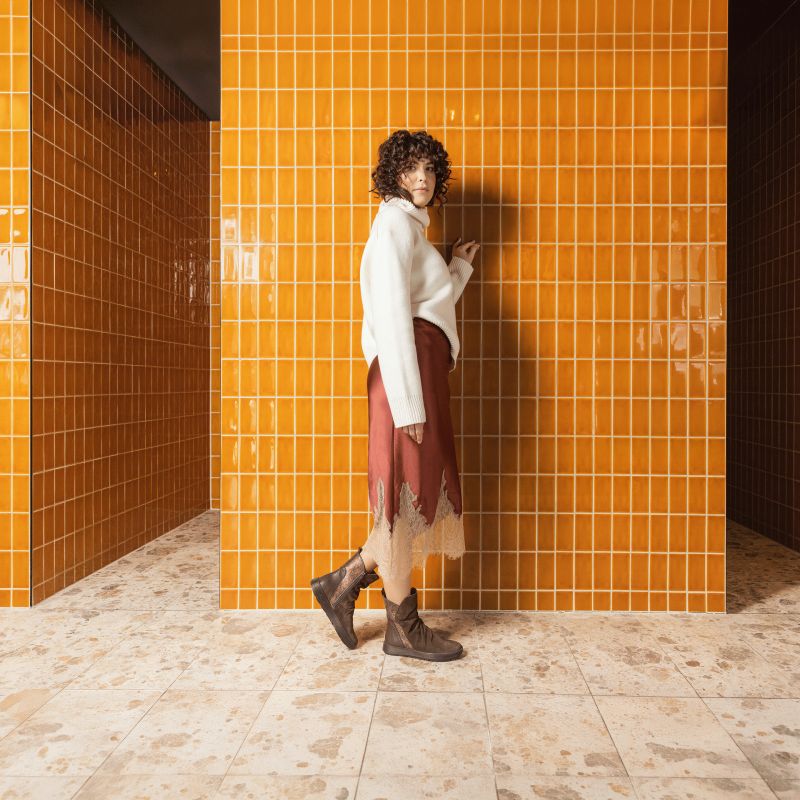 Think COMODA Woman Ankle boot - Material: Leather in Brown